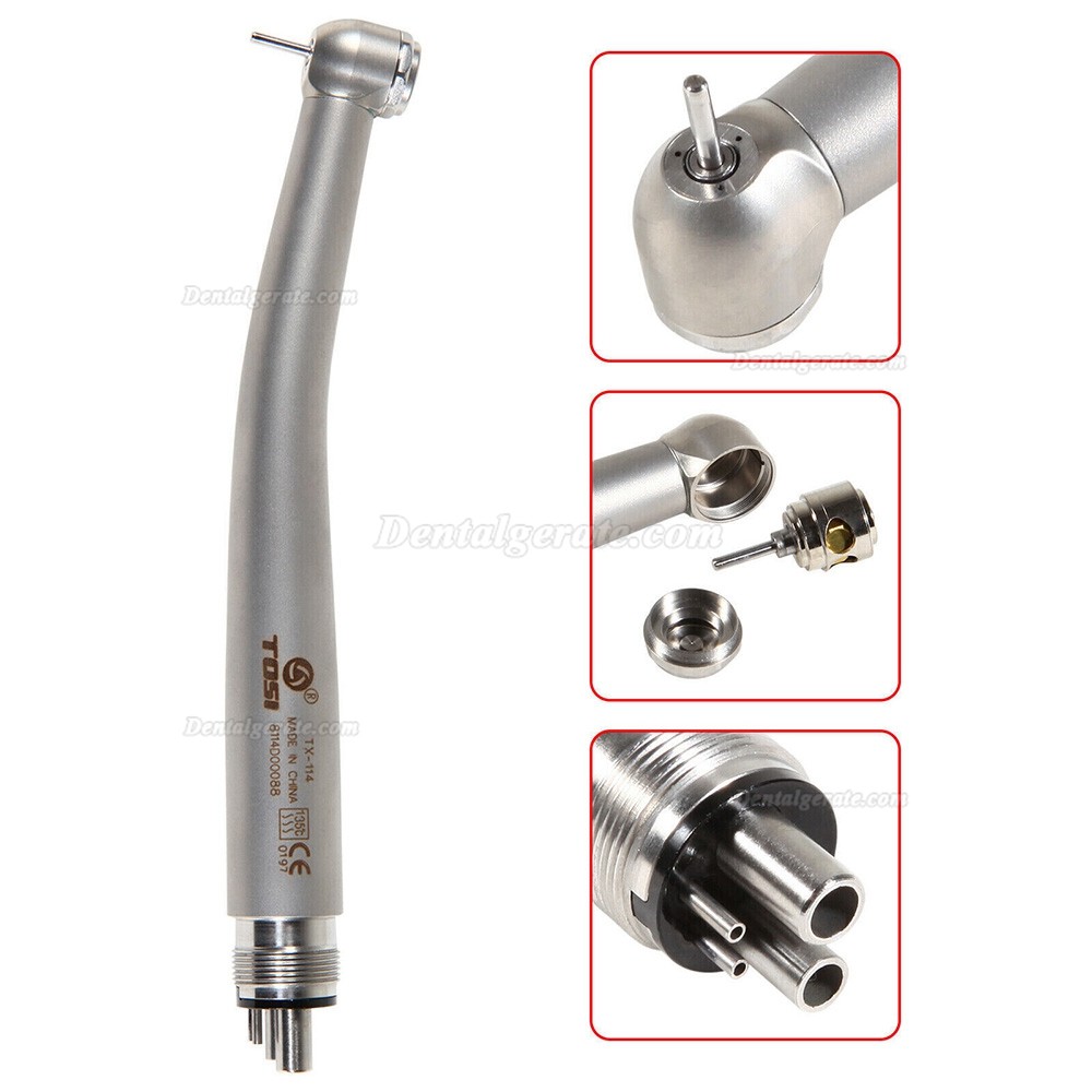 TOSI TX-114 Dental Turbine Handst&uuml;ck Druckknopf, 4 L&ouml;cher