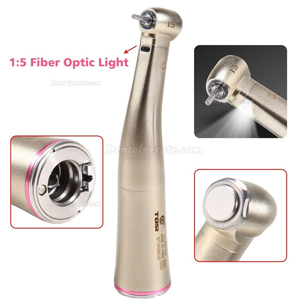 TOSI TX-414-734 Dental 1:5 Rot Winkelst&uuml;ck Handst&uuml;ck (Minikopf, Faseroptik, E-Typ)
