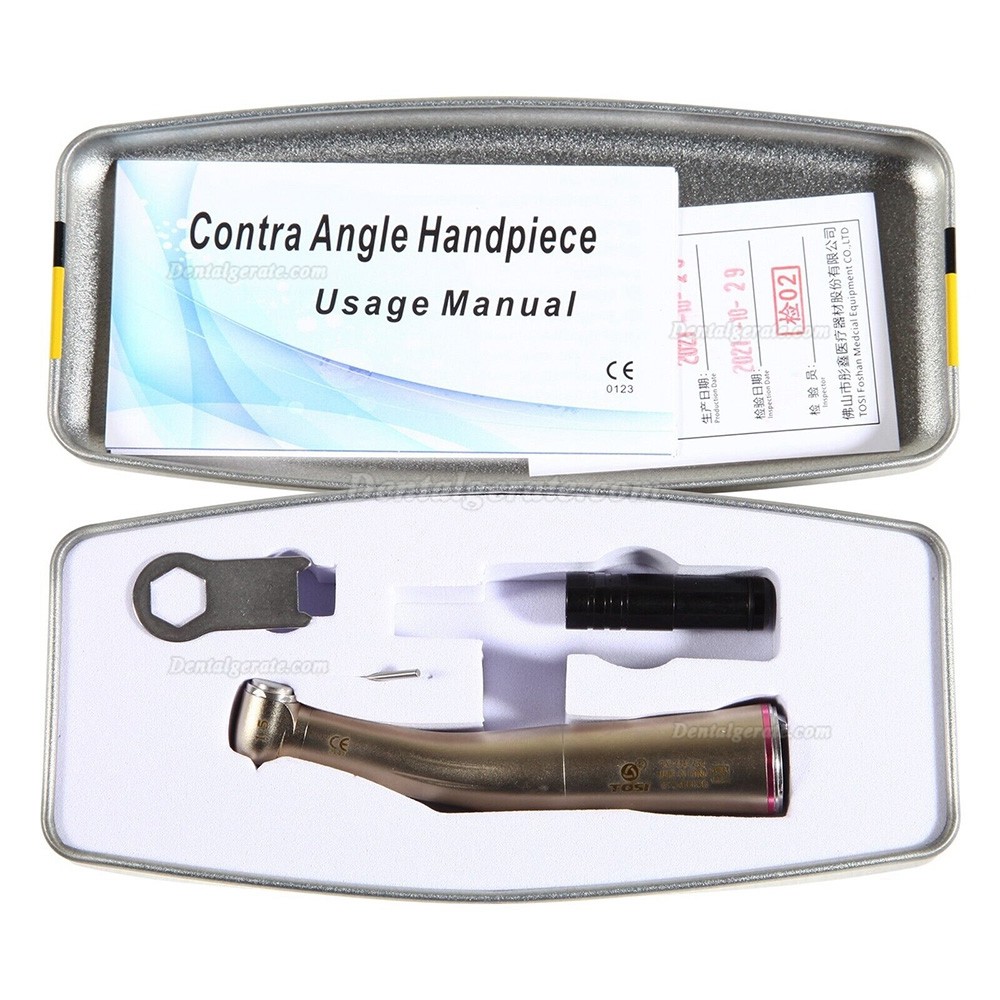 TOSI TX-414-734 Dental 1:5 Rot Winkelst&uuml;ck Handst&uuml;ck (Minikopf, Faseroptik, E-Typ)