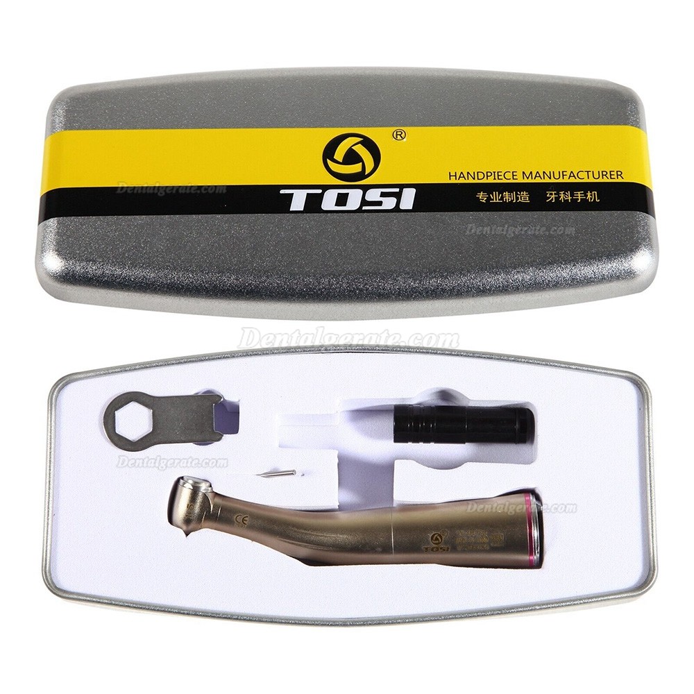 TOSI TX-414-734 Dental 1:5 Rot Winkelst&uuml;ck Handst&uuml;ck (Minikopf, Faseroptik, E-Typ)