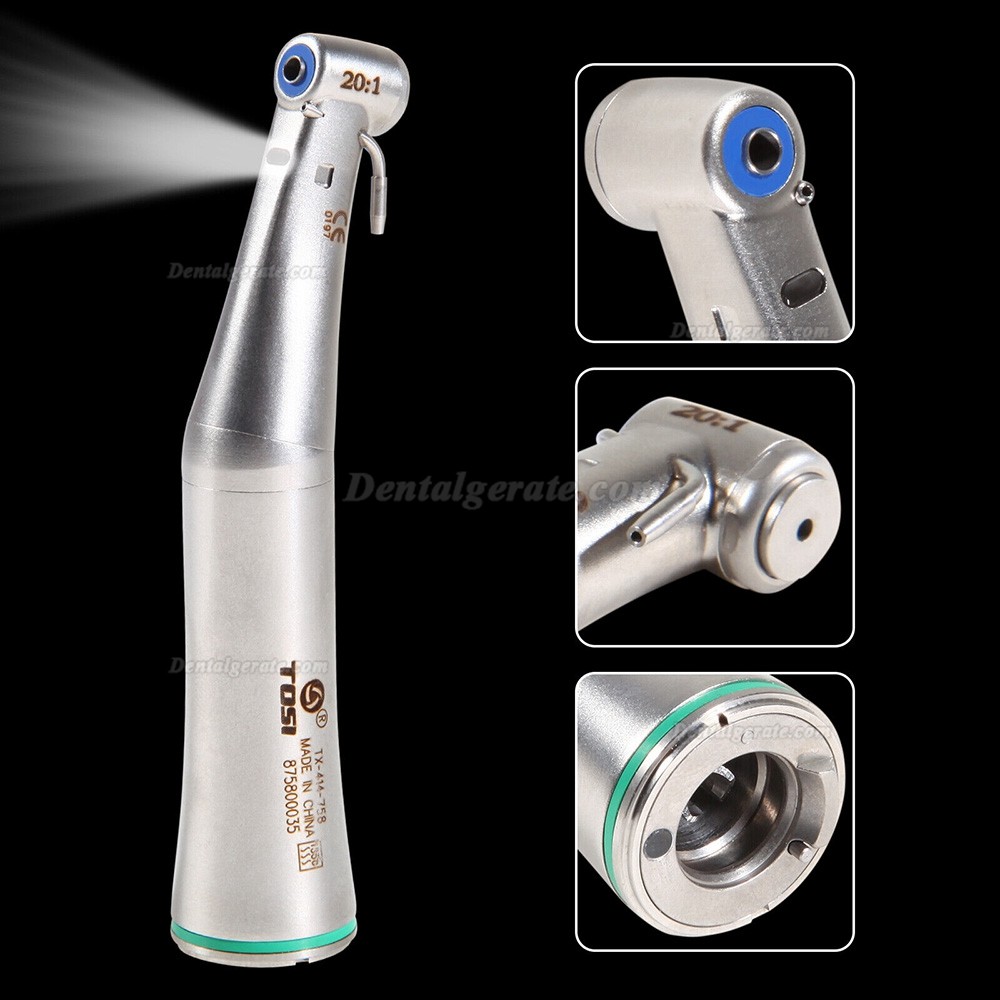 TOSI TX-414-758 20:1 Gr&uuml;n Winkelst&uuml;ck (Doppelte Wassereinspritzung, Faseroptik, E-Typ)