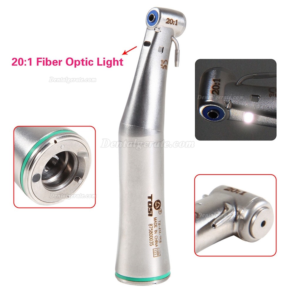 TOSI TX-414-758 20:1 Gr&uuml;n Winkelst&uuml;ck (Doppelte Wassereinspritzung, Faseroptik, E-Typ)