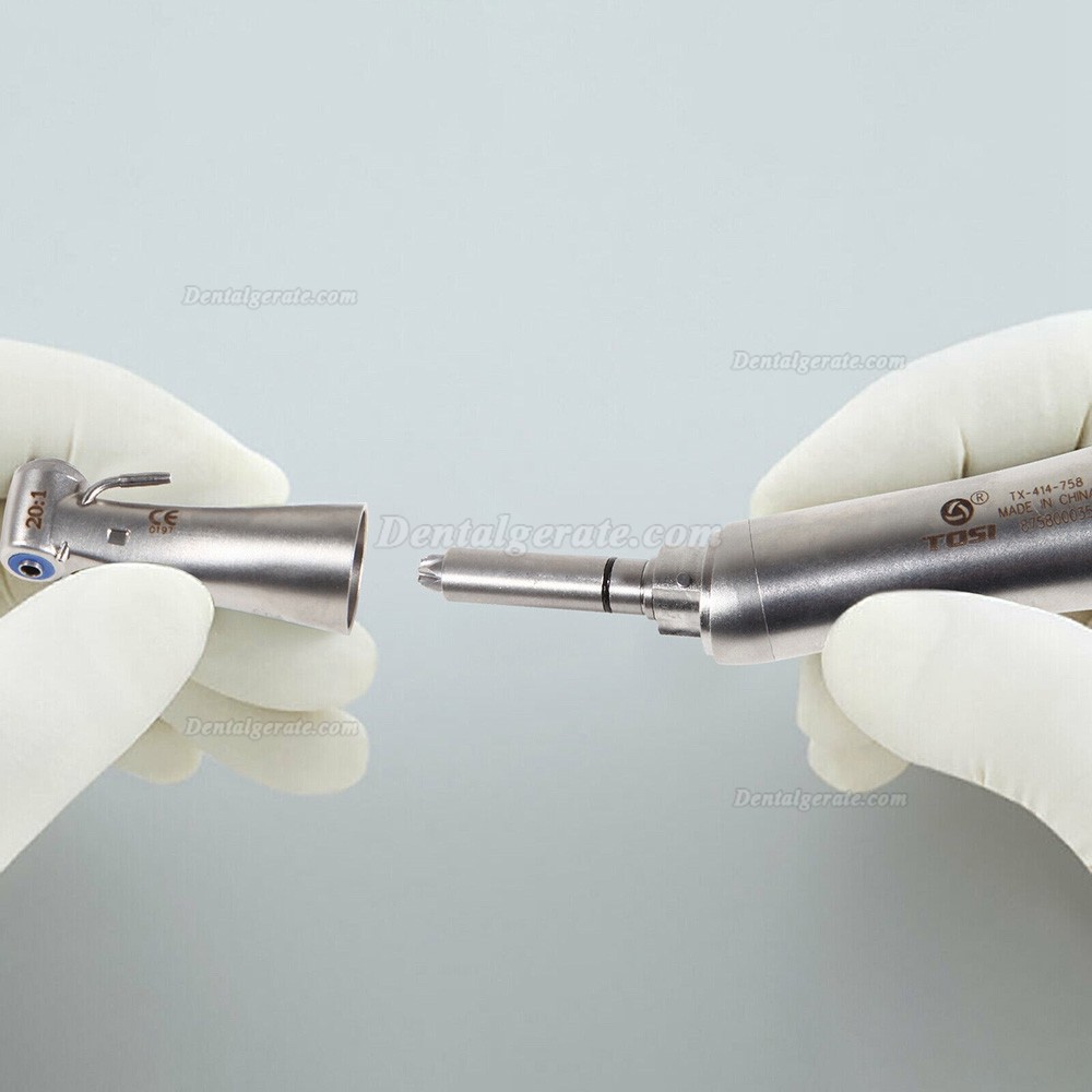 TOSI TX-414-758 20:1 Gr&uuml;n Winkelst&uuml;ck (Doppelte Wassereinspritzung, Faseroptik, E-Typ)