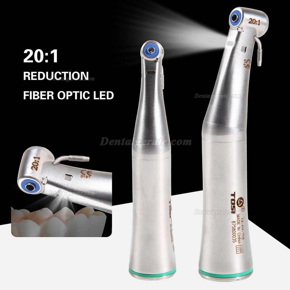 TOSI TX-414-758 20:1 Gr&uuml;n Winkelst&uuml;ck (Doppelte Wassereinspritzung, Faseroptik, E-Typ)