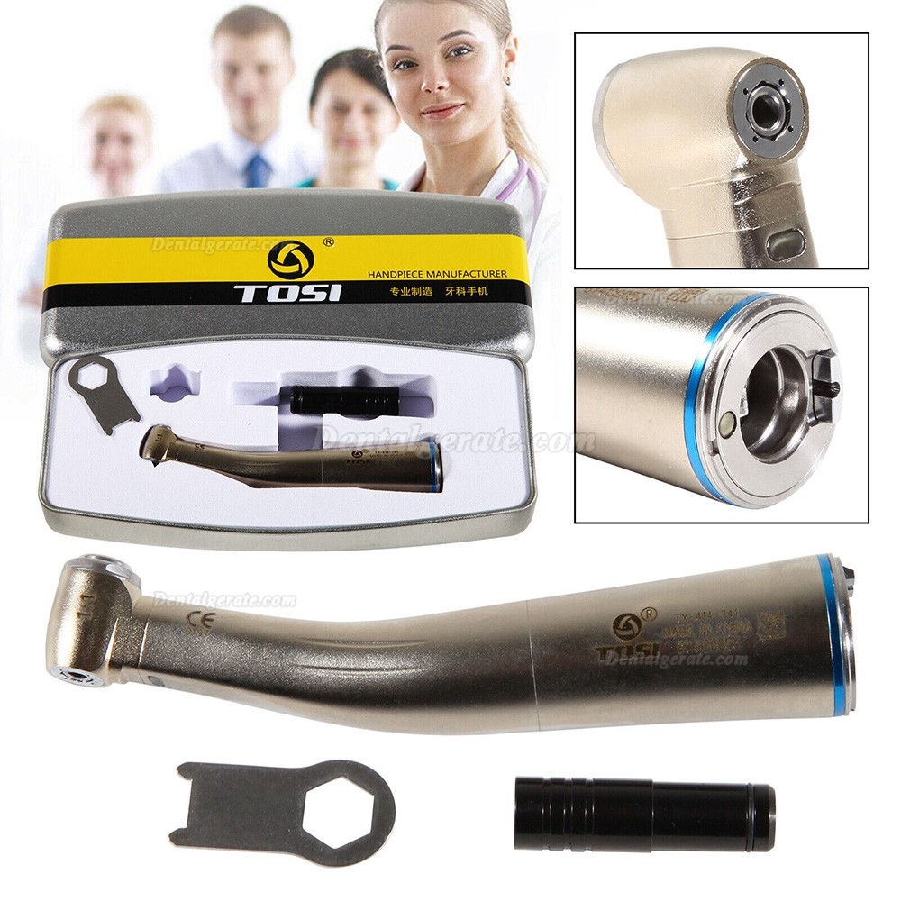 TOSI TX-414-741 Dental Blau Winkelst&uuml;ck Handst&uuml;ck (Innenwasser, Faseroptik, E-Typ)