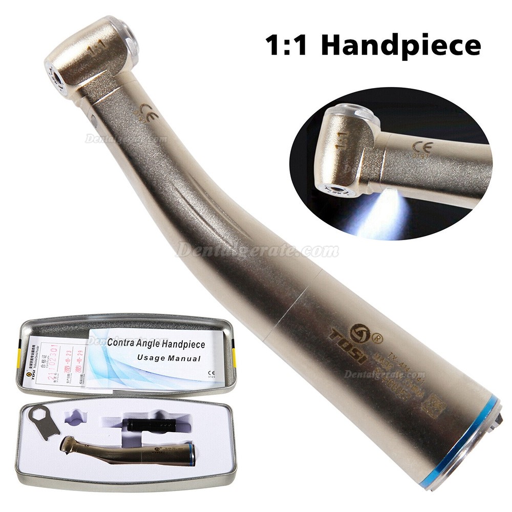 TOSI TX-414-741 Dental Blau Winkelst&uuml;ck Handst&uuml;ck (Innenwasser, Faseroptik, E-Typ)