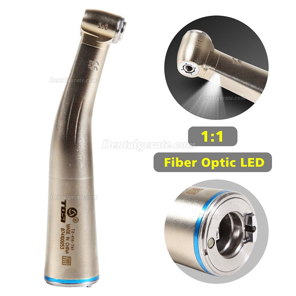 TOSI TX-414-741 Dental Blau Winkelst&uuml;ck Handst&uuml;ck (Innenwasser, Faseroptik, E-Typ)