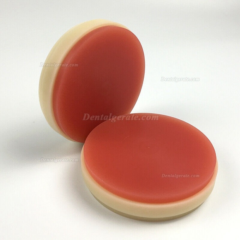 5 Stück PMMA Ronden OD98*25mm Zweifarbig A2+Rosa PMMA Fräsrohlinge (für Wieland CAD/CAM Fräsmaschine) 5 Stück PMMA Ronden OD98*25mm Zweifarbig A2+Rosa PMMA Fräsrohlinge (für Wieland CAD/CAM Fräsmaschine)