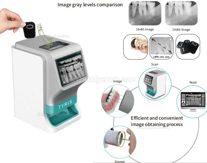 TYRIS TR-200 Dental Image Plate Scanner PSP X ray Scanner with True-color Touch ScreenTYRIS TR-200 Speicherfolienscanner