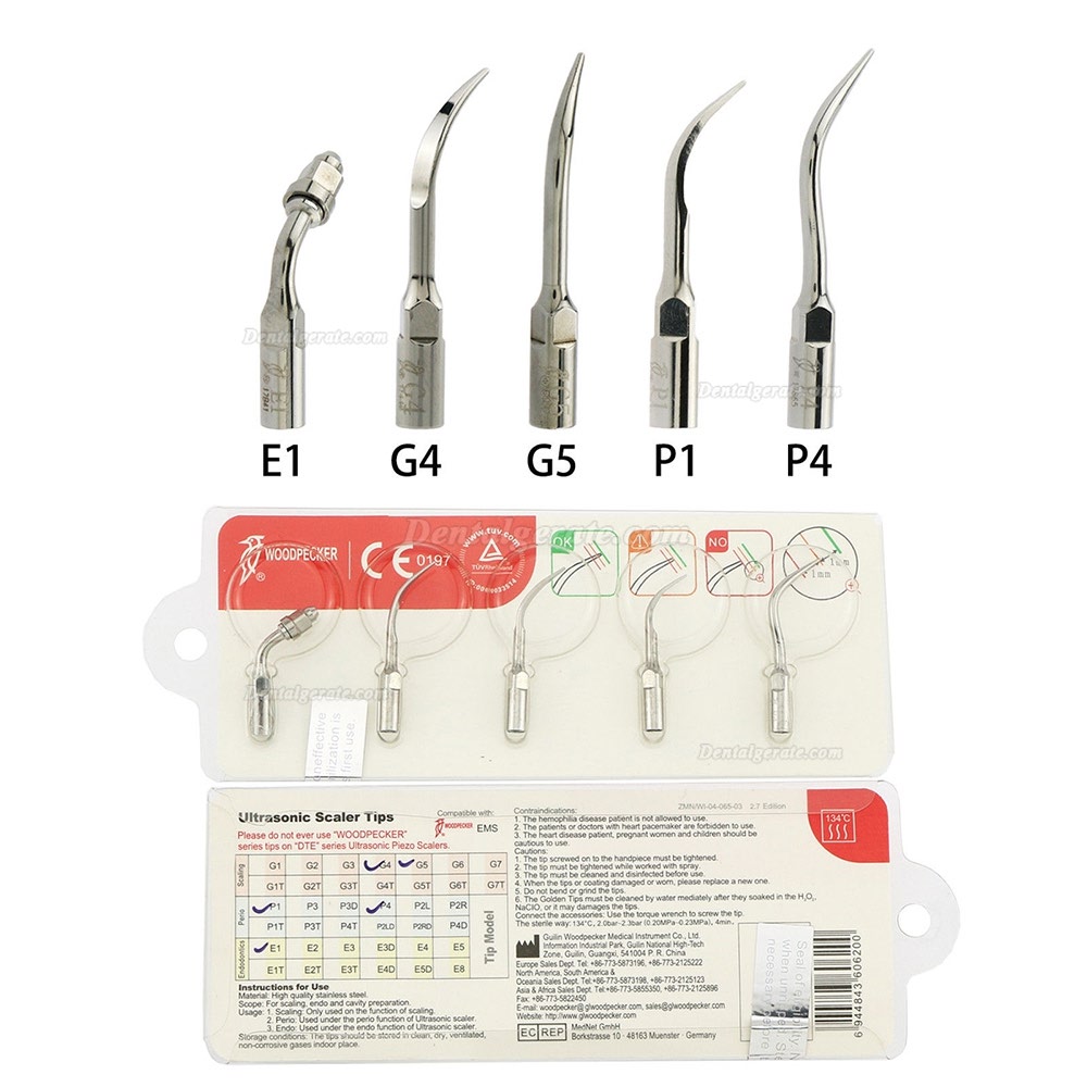 Woodpecker UDS-N6 Dental gebaut in Ultraschall Piezo Scaler E1 G4 G5 P1 P4 Spitze EMS