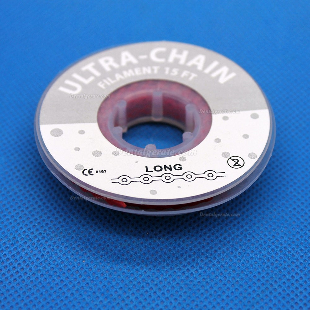 Dental Kieferorthop&auml;dische Elastische Gummi Extrem Power Kette Lang