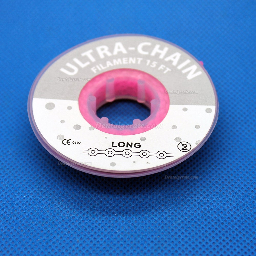 Dental Kieferorthop&auml;dische Elastische Gummi Extrem Power Kette Lang