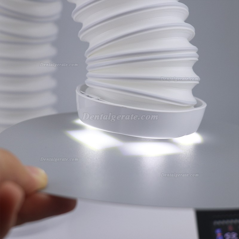 Dentallabor Tragbare Absauganlage Absaugbox Absauggerät mit 3 LED-Leuchten Dentallabor Tragbare Absauganlage Absaugbox Absauggerät mit 3 LED-Leuchten