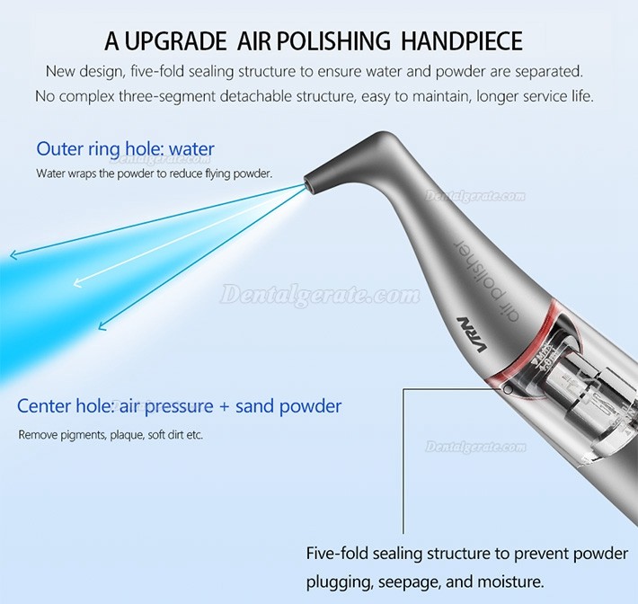 VRN Q6 6-in-1 Airflow Pulverstrahlgerät Zahnarzt + UltraschallScaler (Ultraschall Parodontalbehandlungsgerät) VRN Q6 6-in-1 Airflow Pulverstrahlgerät Zahnarzt + UltraschallScaler (Ultraschall Parodontalbehandlungsgerät)