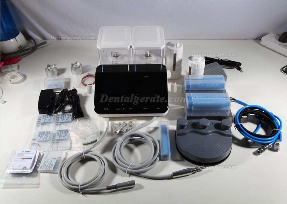VRN Q6 6-in-1 Airflow Pulverstrahlgerät Zahnarzt + UltraschallScaler (Ultraschall Parodontalbehandlungsgerät) VRN Q6 6-in-1 Airflow Pulverstrahlgerät Zahnarzt + UltraschallScaler (Ultraschall Parodontalbehandlungsgerät)