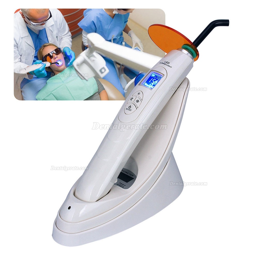 Dental LED Polymerisationslampe mit Lichtmessgerät 2000mw/cm2 Dental LED Polymerisationslampe mit Lichtmessgerät 2000mw/cm2