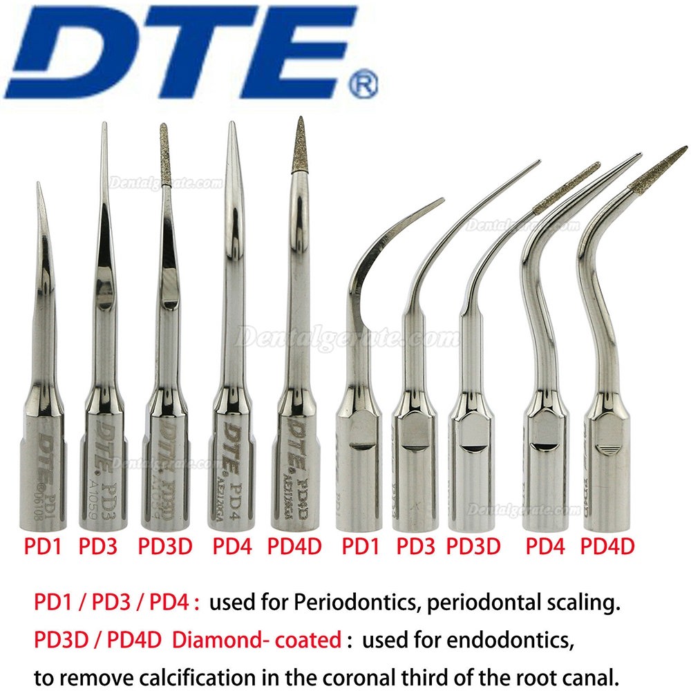10 St&uuml;ck Woodpecker DTE PD1/PD3/PD4/PD3D/PD4D UltraschallScaler Spitze Kompatibel mit Satelec NSK