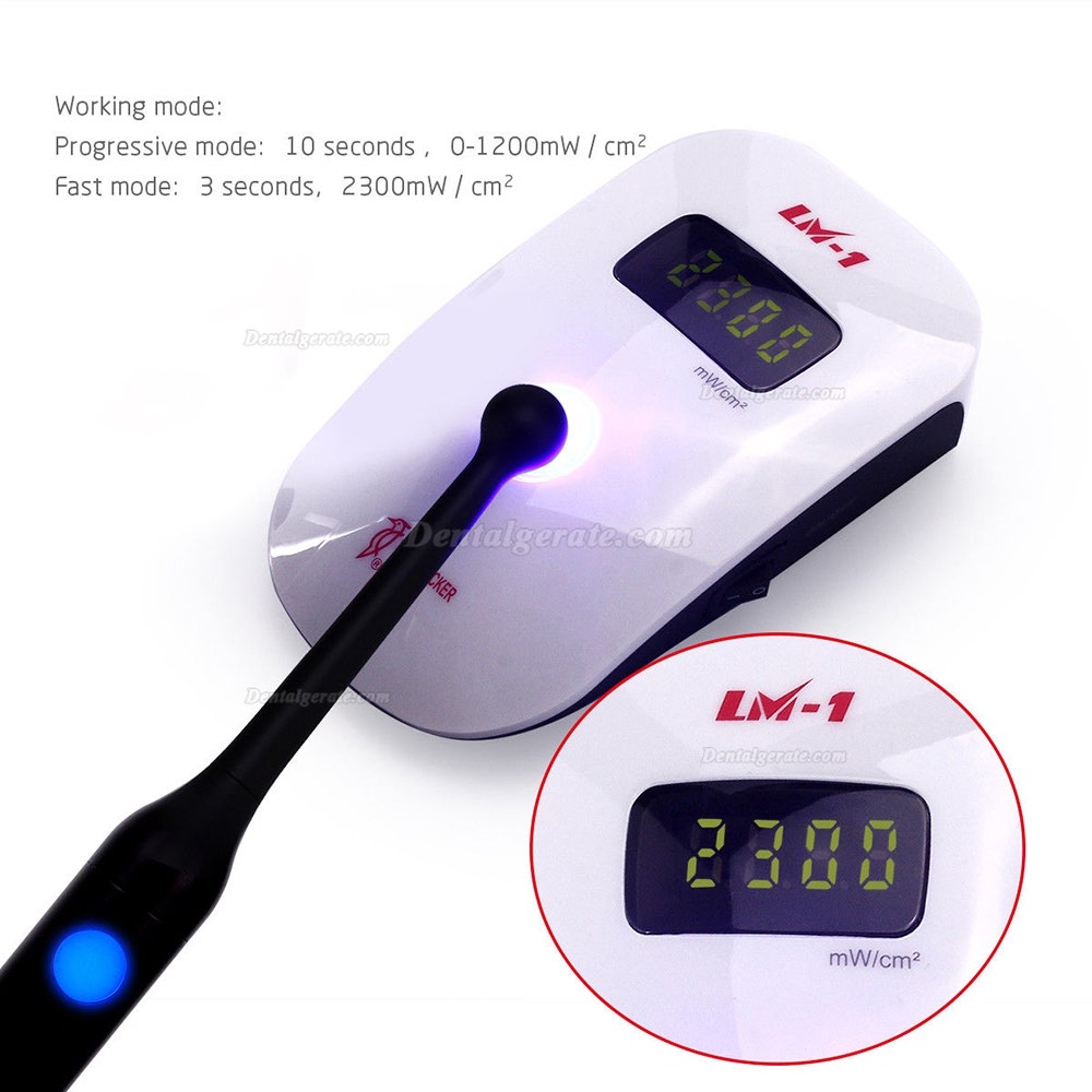 3H Dental Polymerisationslampe hohe Leistungsspektrum LED 2300mW/cm&sup2; Schwarz