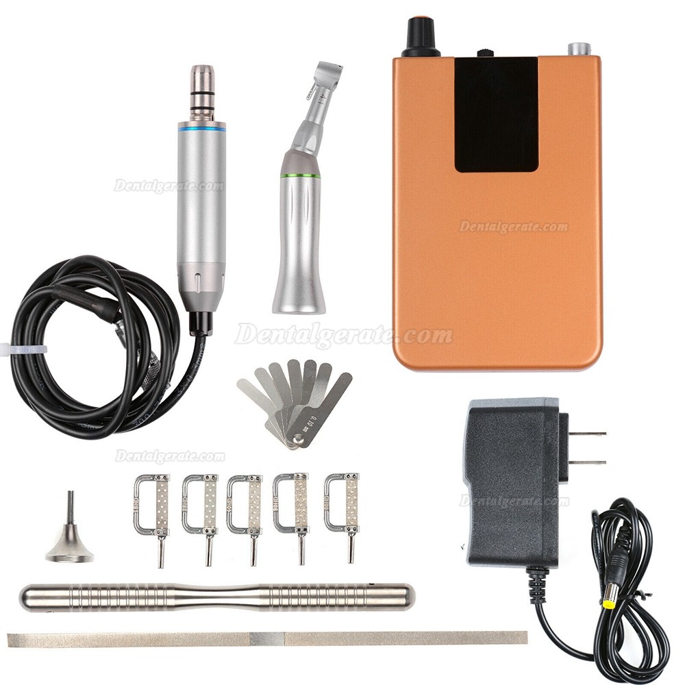 Westcode Mikromotor Zahnmedizin + 4:1 Grün Winkelstück + Kieferorthopädische IPR Kit Approximale Schmelzreduktion Instrumente Westcode Mikromotor Zahnmedizin + 4:1 Grün Winkelstück + Kieferorthopädische IPR Kit Approximale Schmelzreduktion Instrumente