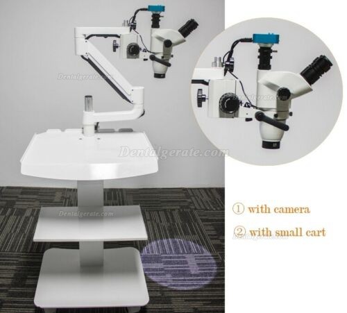 Dentalmikroskope f&uuml;r zahn&auml;rztliche Wurzelkanaltherapie mit Kamera + Zahnarzt Trolley