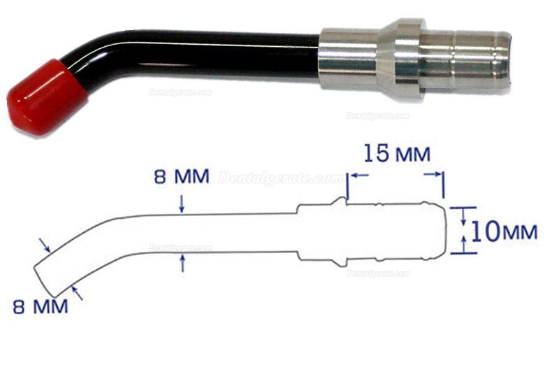 5 St&uuml;cke 8mm Polymerisationslampe Dental Optische Faser H&auml;rtung Licht, GUIDE Stab Spitze Glas LED Spitze
