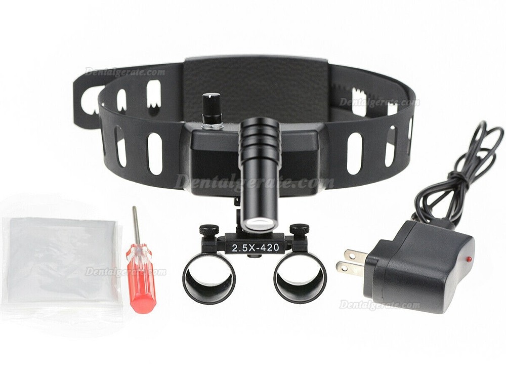 YUYO 5W LED Chirurgischer Scheinwerfer + 2.5X  Zahnmedizinische Binokularlupen