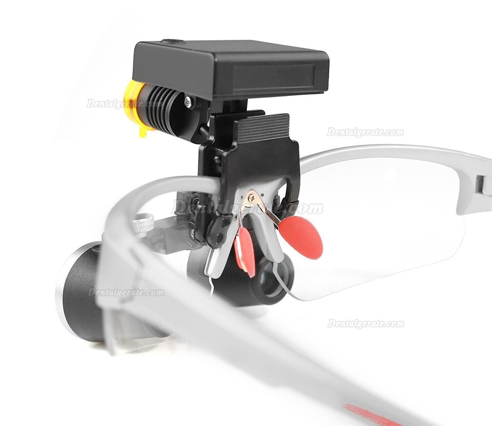 YUYO DY-117 Zahnarzt Lupenbrille mit Licht (3,5-Fache Lupenbrille + DY-010 3W LED Lupenbrille Licht)
