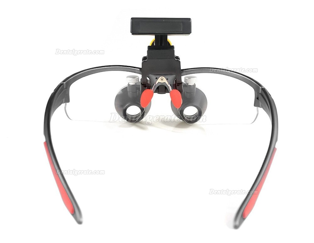 YUYO DY-117 Zahnarzt Lupenbrille mit Licht (3,5-Fache Lupenbrille + DY-010 3W LED Lupenbrille Licht)