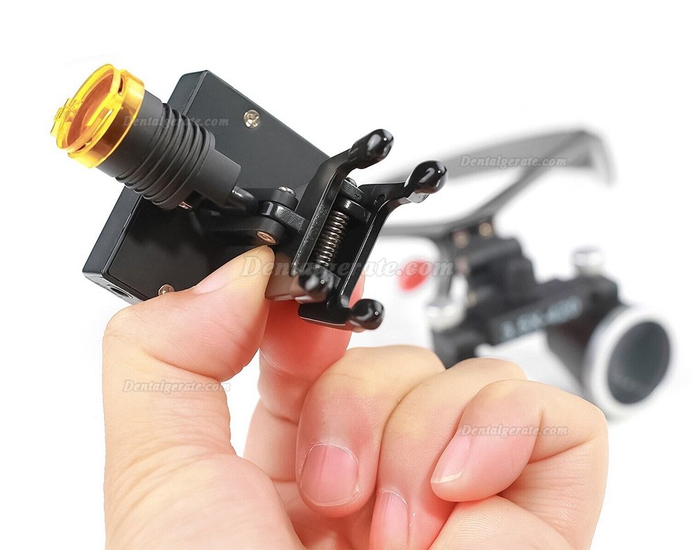 YUYO DY-117 Zahnarzt Lupenbrille mit Licht (3,5-Fache Lupenbrille + DY-010 3W LED Lupenbrille Licht)