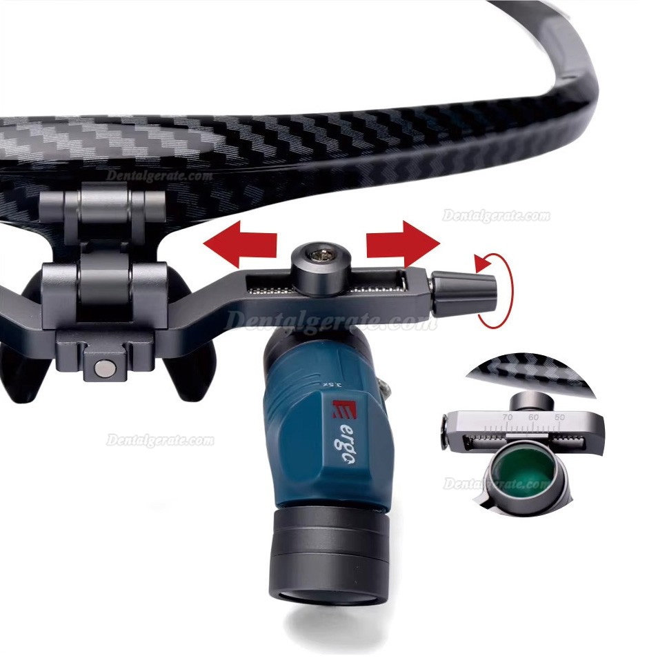 YUYO EL+WL-ii 3,5x 5x 7x Zoom Zahnarzt Flip-up Lupenbrillemit LED licht