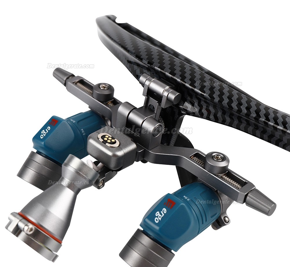 YUYO EL+WL-ii 3,5x 5x 7x Zoom Zahnarzt Flip-up Lupenbrillemit LED licht