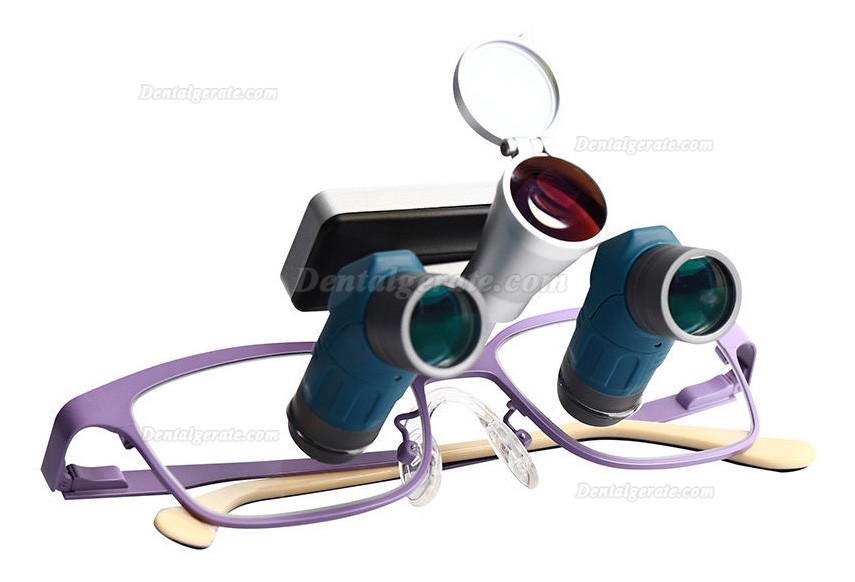 YUYO ET-2+WL-2-001-II 3,5x 5x 7x Zoom-Lupenbrille Zahnmedizin mit Licht Zahnarzt