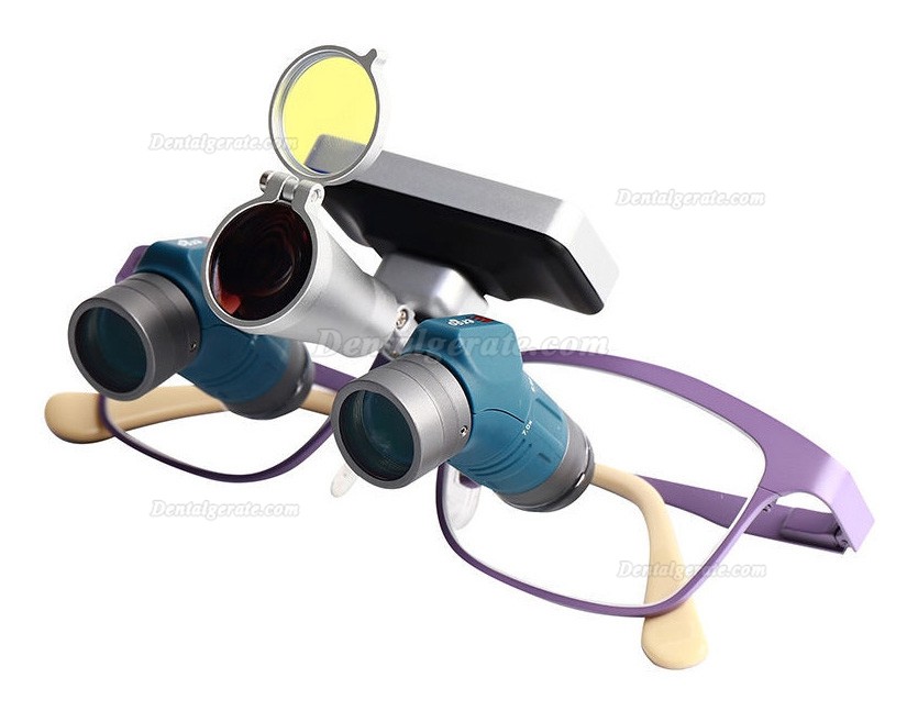 YUYO ET-2+WL-2-001-II 3,5x 5x 7x Zoom-Lupenbrille Zahnmedizin mit Licht Zahnarzt