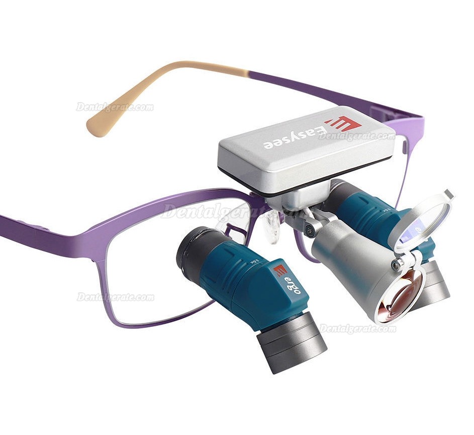 YUYO ET-2+WL-2-001-II 3,5x 5x 7x Zoom-Lupenbrille Zahnmedizin mit Licht Zahnarzt