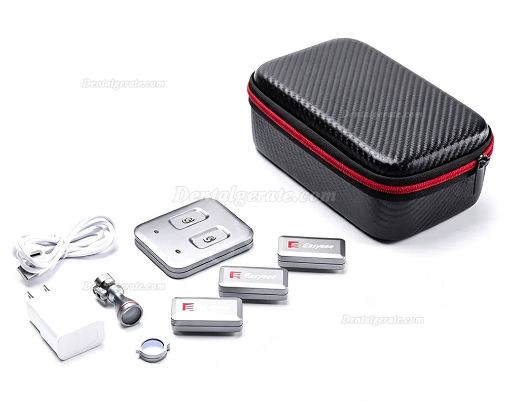 YUYO WL-1-II 5W Kabellose Dental Lupenbrille Licht mit 3 Magnetischen Batterien
