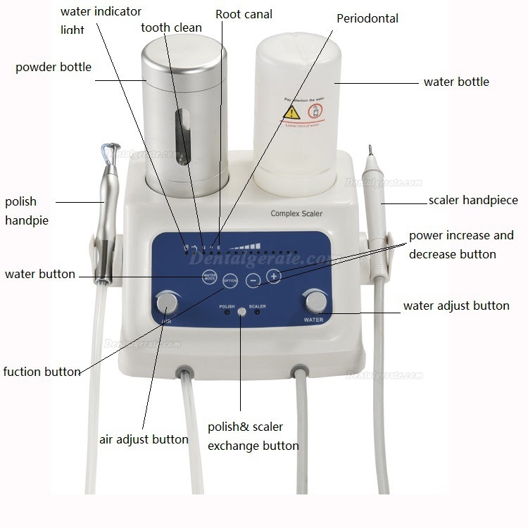YS YS-CS-A (5E) Zahnreinigung Ultraschall Scaler Parodontalger&auml;t + Pulverpoliturfunktion