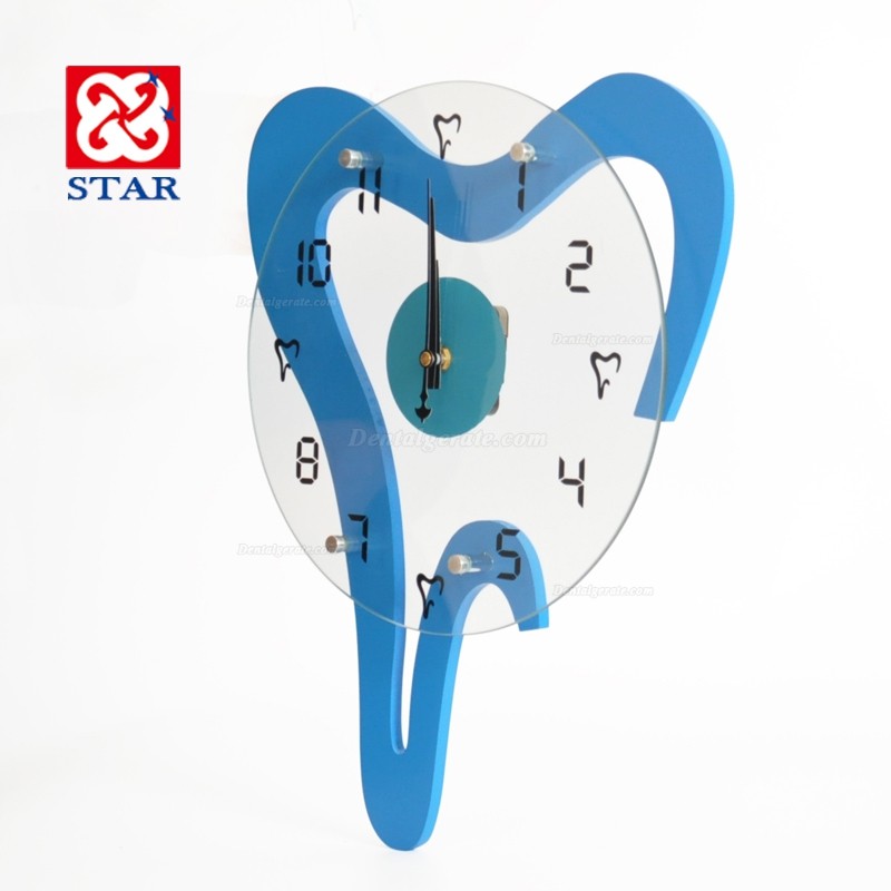 Neue Z&auml;hne Form- Wanduhr f&uuml;r Zahnarzt Uhr von Zahnklinik Krankenhaus Dekoration Zahnarzt Uhr
