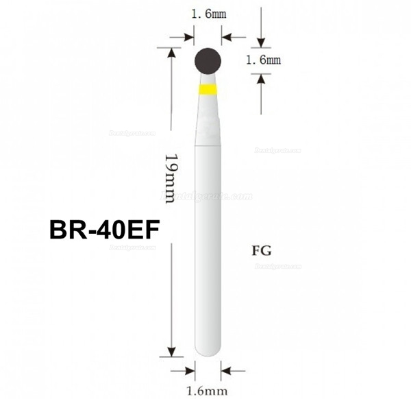 1.6mm Diamantbohrer Bits Bohrer FG BR-40EF 100 Stück 1.6mm Diamantbohrer Bits Bohrer FG BR-40EF 100 Stück