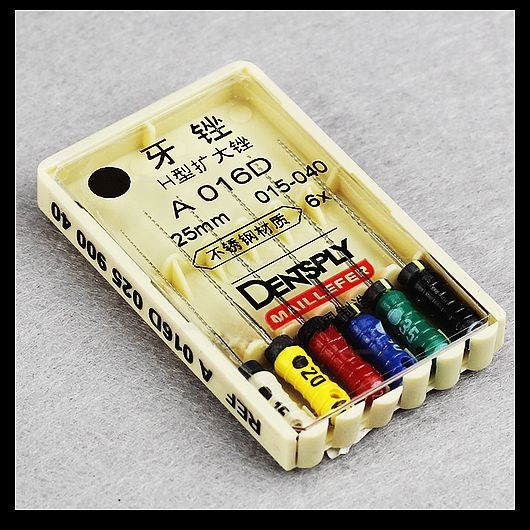 5 Satz Densply&reg; Colorinox niti handfeilen endo h files endo #15-#40