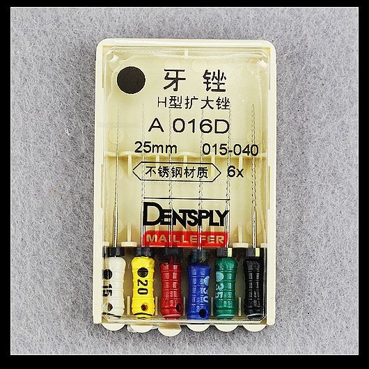 5 Satz Densply&reg; Colorinox niti handfeilen endo h files endo #15-#40