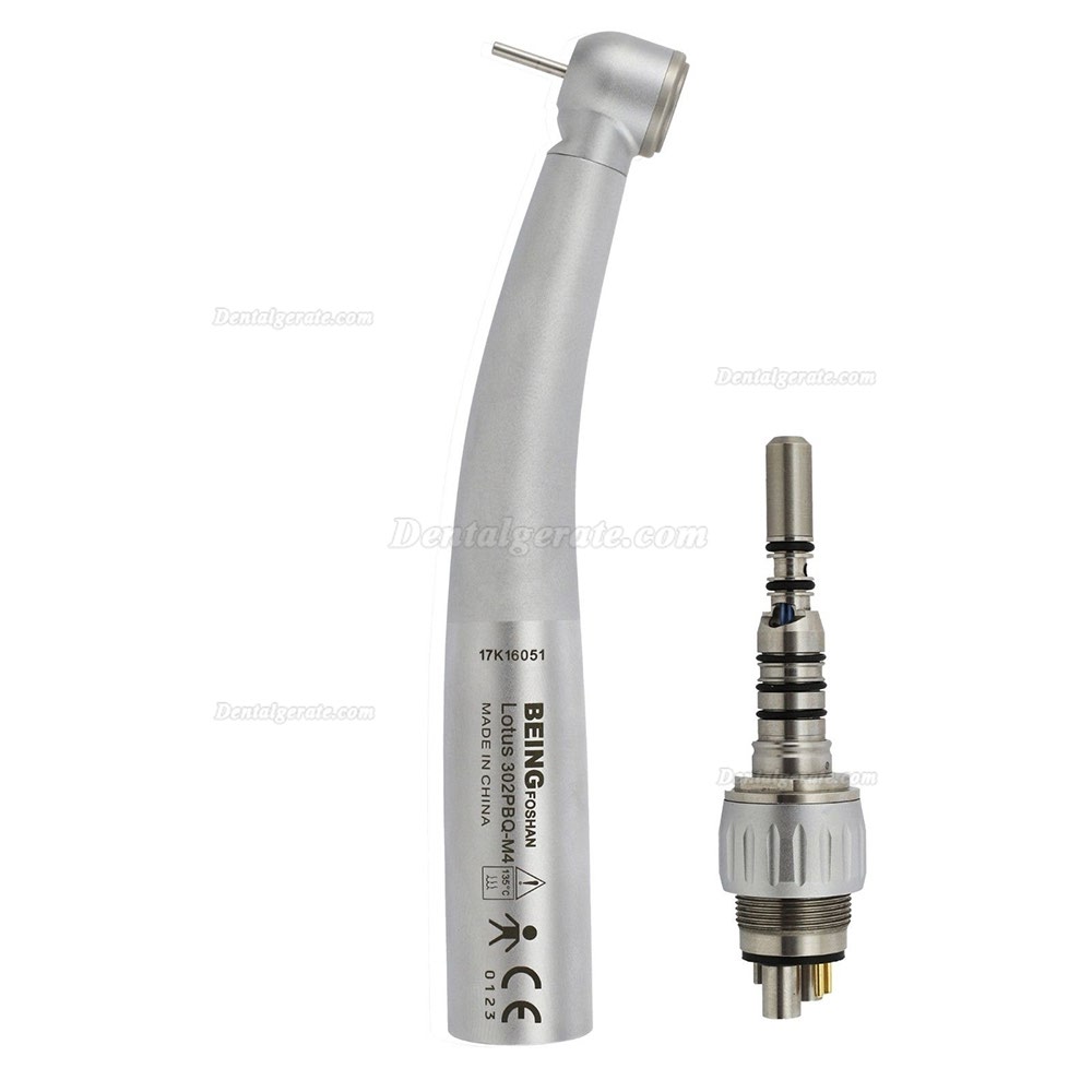 BEING 302PBQ Faseroptik Led Turbine Handst&uuml;ck mit KaVo MULTIflex Koppler 6 Loch
