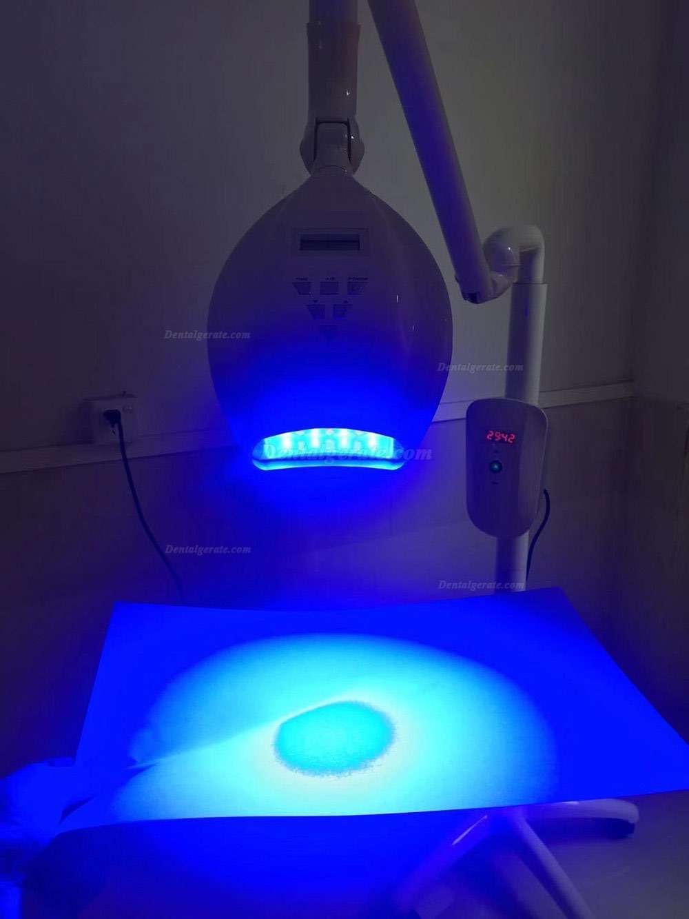 KC-768 LED Dental Bleaching Lampe Zahnwei&szlig;licht Riemenscheiben mit 8 blauen LED + 3 lila LED