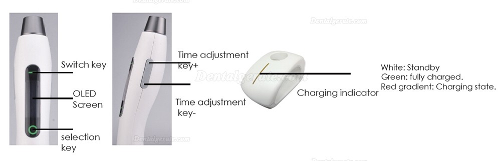 3H&reg; Xlite4 Drahtlose Schnurlose LED Polymerisationslampe 2000mW / cm2